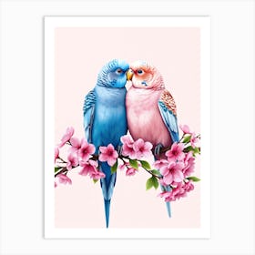 Couple Of Parrots Art Print