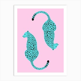 Two Cheetahs Art Print