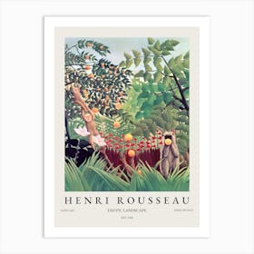 Henri Rousseau Exotic Landscape Art Print