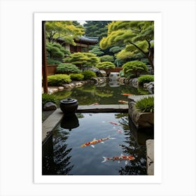 Koi Pond Art Print