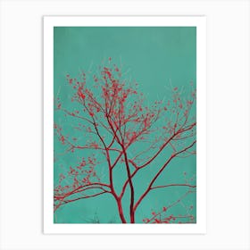 Red Tree Art Print