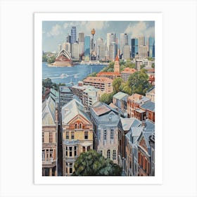 Sydney Kitsch Cityscape 2 Art Print