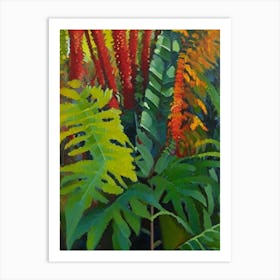 Cinnamon Fern 2 Cézanne Style Art Print