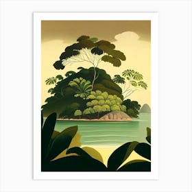 Turtle Island Fiji Rousseau Inspired Tropical Destination Art Print