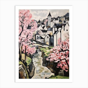 Castle Combe (Wiltshire) Painting 2 Art Print