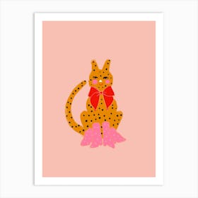 Spotty Cat Art Print