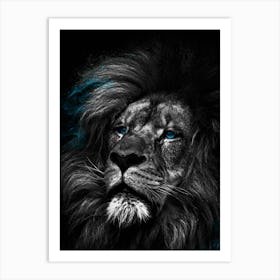 Lion Painting Lion Art Lion Painting Art Print