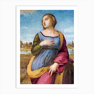 Saint Catherine Of Alexandria, Raphael Art Print