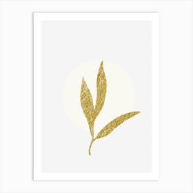 Gold Leaf 2 Art Print