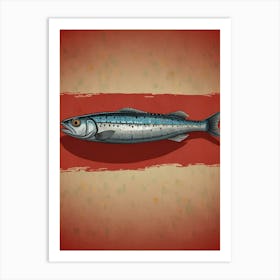 Sardine Illustration Art Print