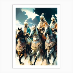 Osmanian Riders Painting Art Print