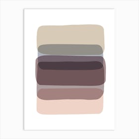 Pastel Minimalist Abstract A Art Print