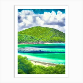 Culebra Island Puerto Rico Soft Colours Tropical Destination Art Print