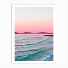 Lucky Bay, Australia Pink Photography 2 Art Print