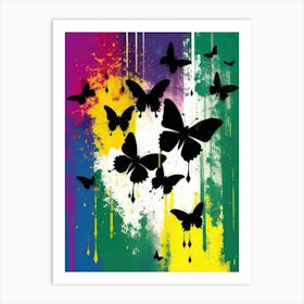 Colorful Butterflies 83 Art Print