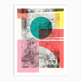 Collage expressive textures 5 Art Print