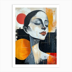 Abstract Of A Woman, Boho Art Style Art Print