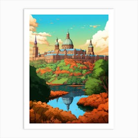 Union Buildings Cartoon 3 Art Print