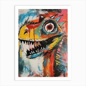 Graffiti Abstract Dinosaur 1 Art Print