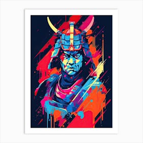 Enigmatic Samurai Reflections Art Print