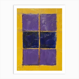 Purple Squares 9 Art Print