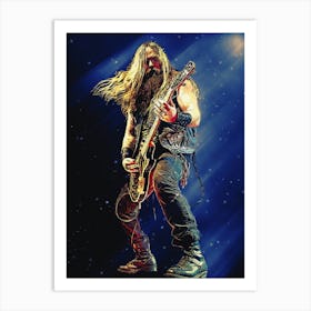 Superstars Zakk Wylde S Black Label Society Art Print