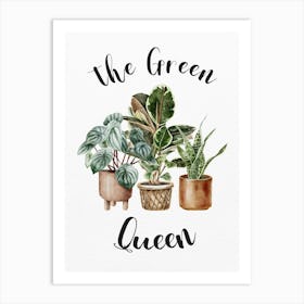 Green Queen Art Print