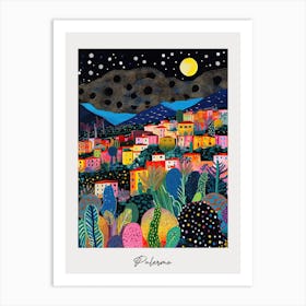 Poster Of Palermo, Italy, Illustration In The Style Of Pop Art 4 Art Print