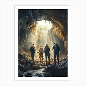 Caves In The Mountains Art Print