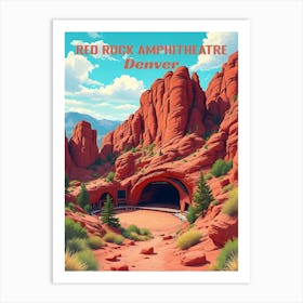 Red Rock Amphitheatre Art Print