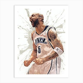 Carlos Boozer Utah Jazz Art Print