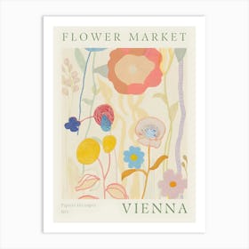 Flower Market Vienna 1 Art Print