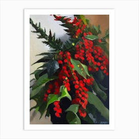 Chinese Holly Fern Cézanne Style Art Print