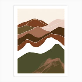 Abstract Mountains 12 Art Print