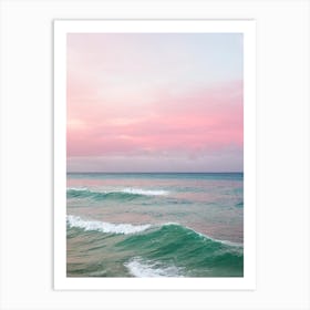 Englishman'S Bay, Tobago Pink Photography 1 Art Print