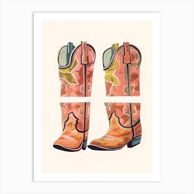 Cowboy Boots 1 Art Print