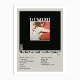 What Did You Expect From The Vaccines 2011 Poster Art Print