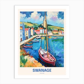 Swanage England Uk Travel Poster Art Print