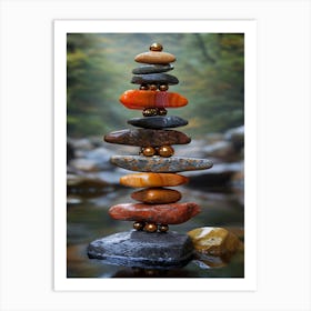 Balancing Stones 4 Art Print