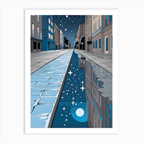 Gutter &stars 8 vector art Art Print