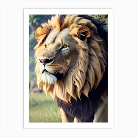 Lion 4 Art Print