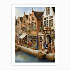 Belgian Market Art Print