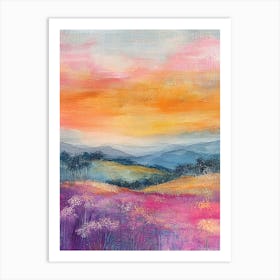 Sunset Landscape Art Print