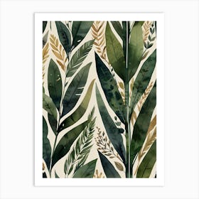 Tropical Leaves 15 Art Print