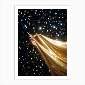 Golden Starry Sky Affiche