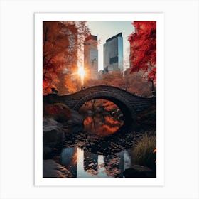 Autumn In Central Park 1 Art Print