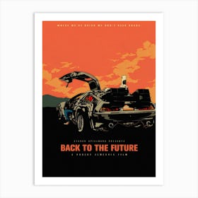 Back To The Future Film 1 Art Print