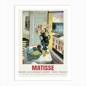 Matisse Flowers In Front Of A Window Art Print