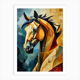 Abstract Horse Painting Art Print