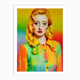 Andrea Riseborough Colourful Pop Movies Art Movies Art Print